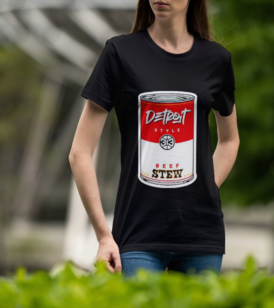 Detroit Style 313 Beef Stew Can T-Shirt