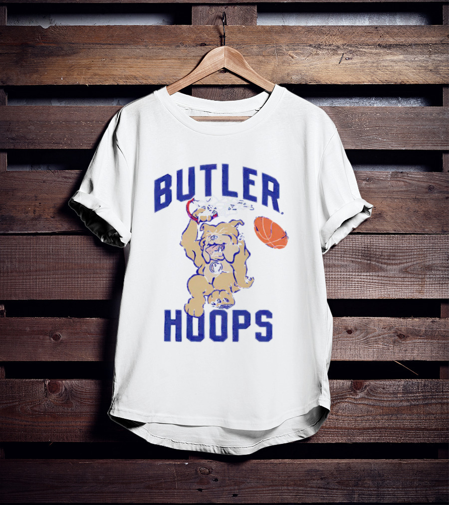 Butler Hoops Dunking Mascot Basketball Bulldawg T-Shirt