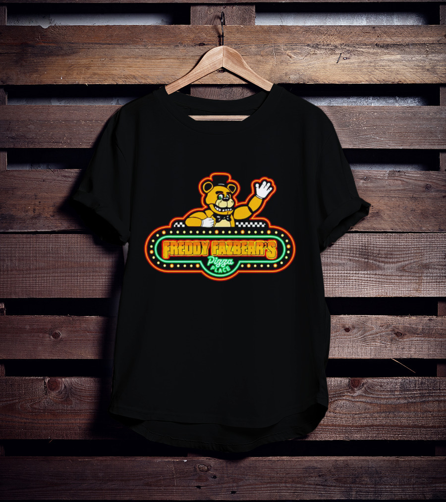 Freddy Fazbear’s Pizza Place Neon Bear T-Shirt