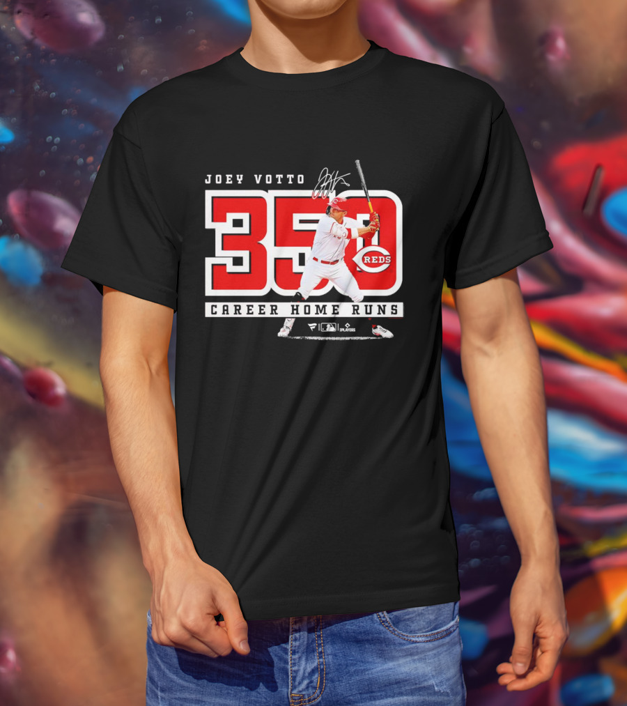 Joey Votto Reds 350 Career Home Runs Signature T-Shirt
