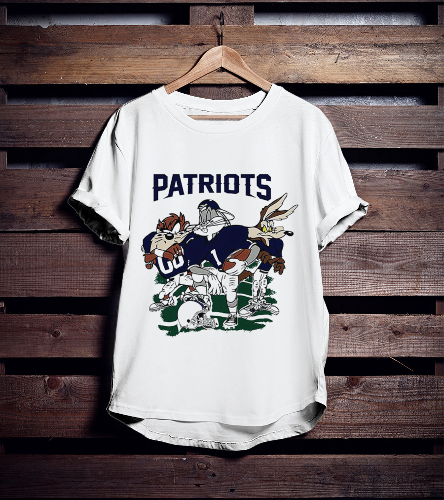 Patriots Looney Tunes Characters In Football Gear T-Shirt