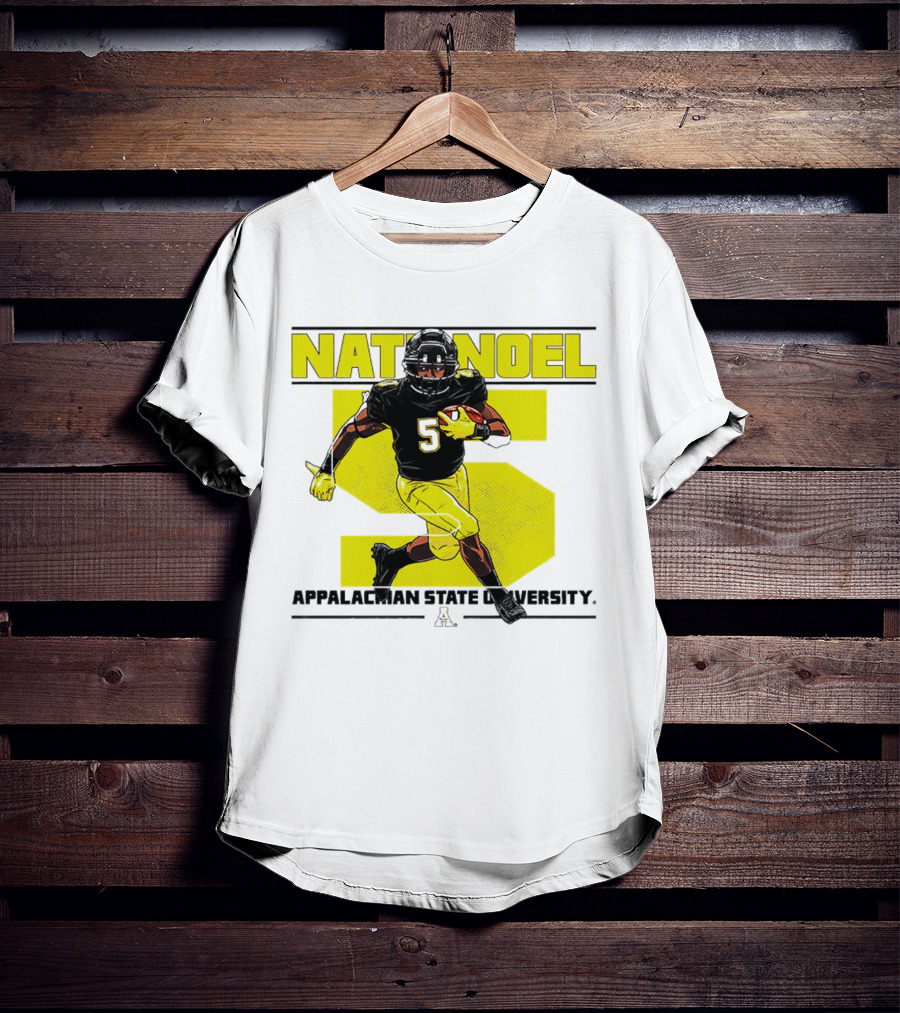 Nathaniel Noel Appalachian State University Football Number 5 T-Shirt