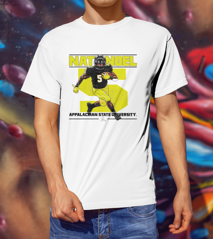 Nathaniel Noel Appalachian State University Football Number 5 T-Shirt