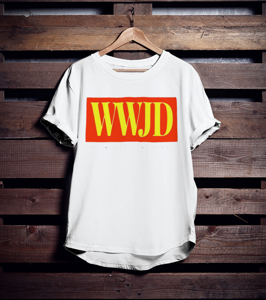 WWJD He Would Love First Bold Red T-Shirt