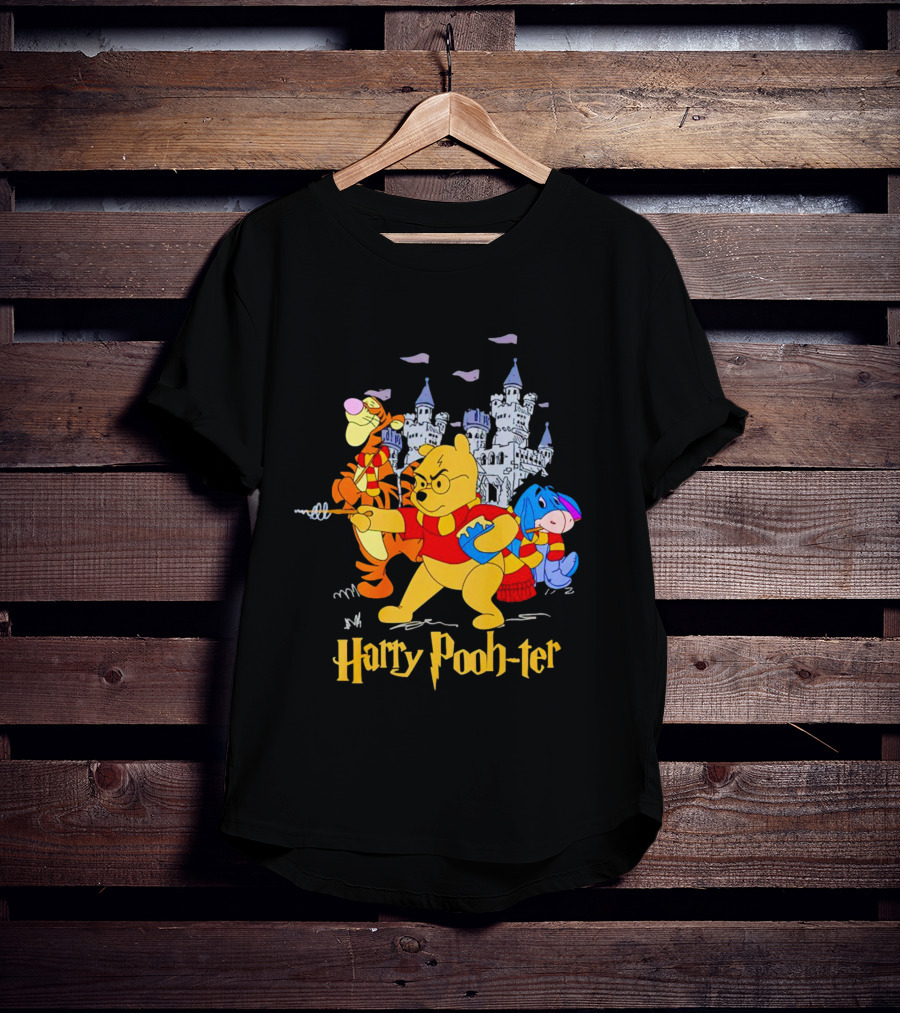 Winnie-the-Pooh Harry Pooh-ter Wizarding Wonders With Tigger And Eeyore In Castle Adventure T-Shirt