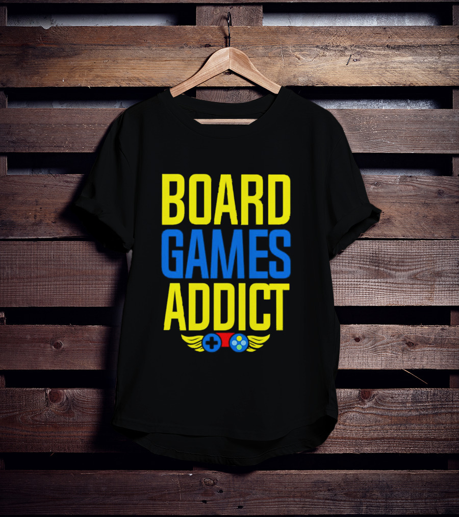 Board Games Addict Controller Wings T-Shirt