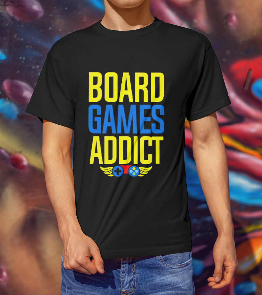 Board Games Addict Controller Wings T-Shirt