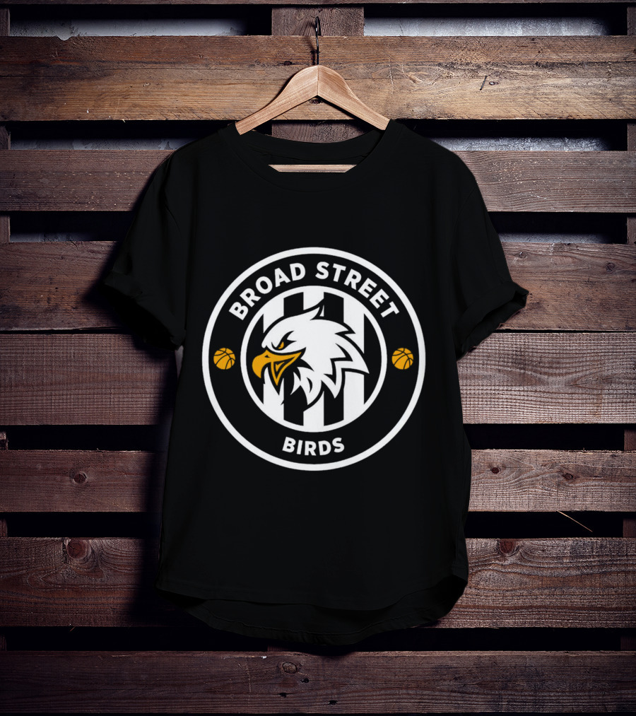 Broad Street Birds Basketball Eagle Emblem T-Shirt