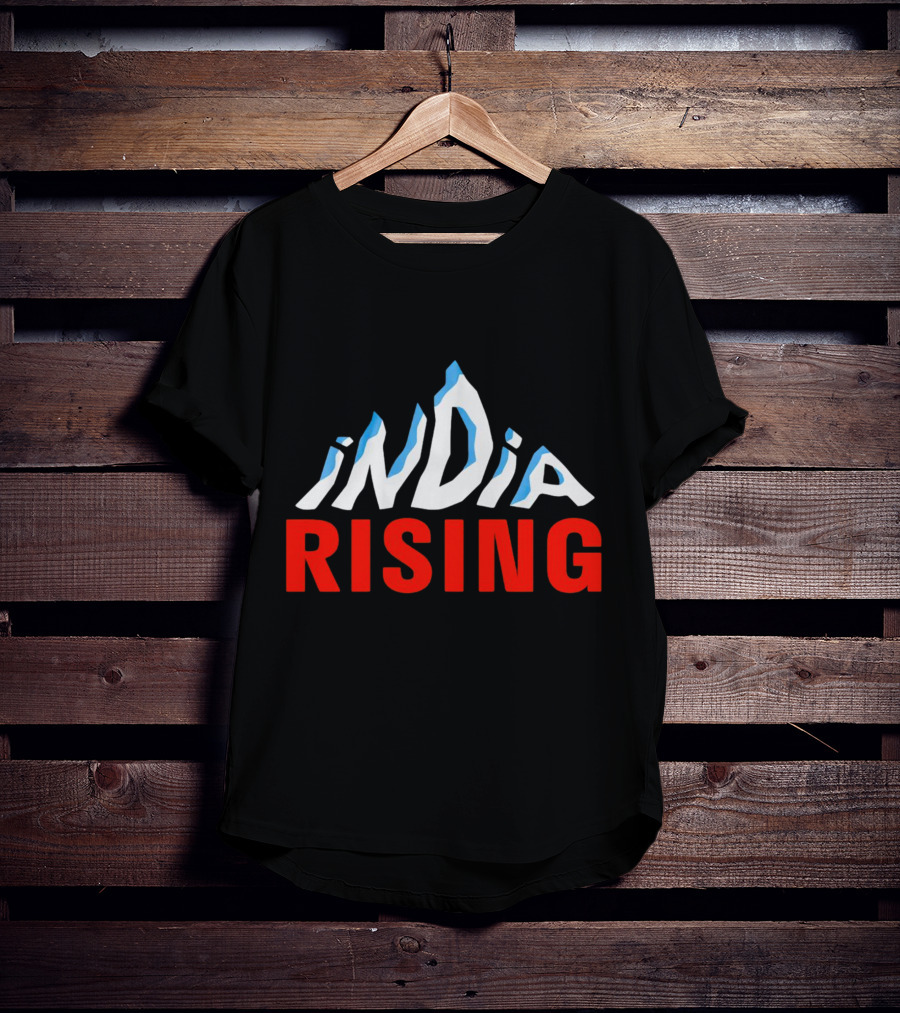 India Rising Mountain Peaks Alps T-Shirt