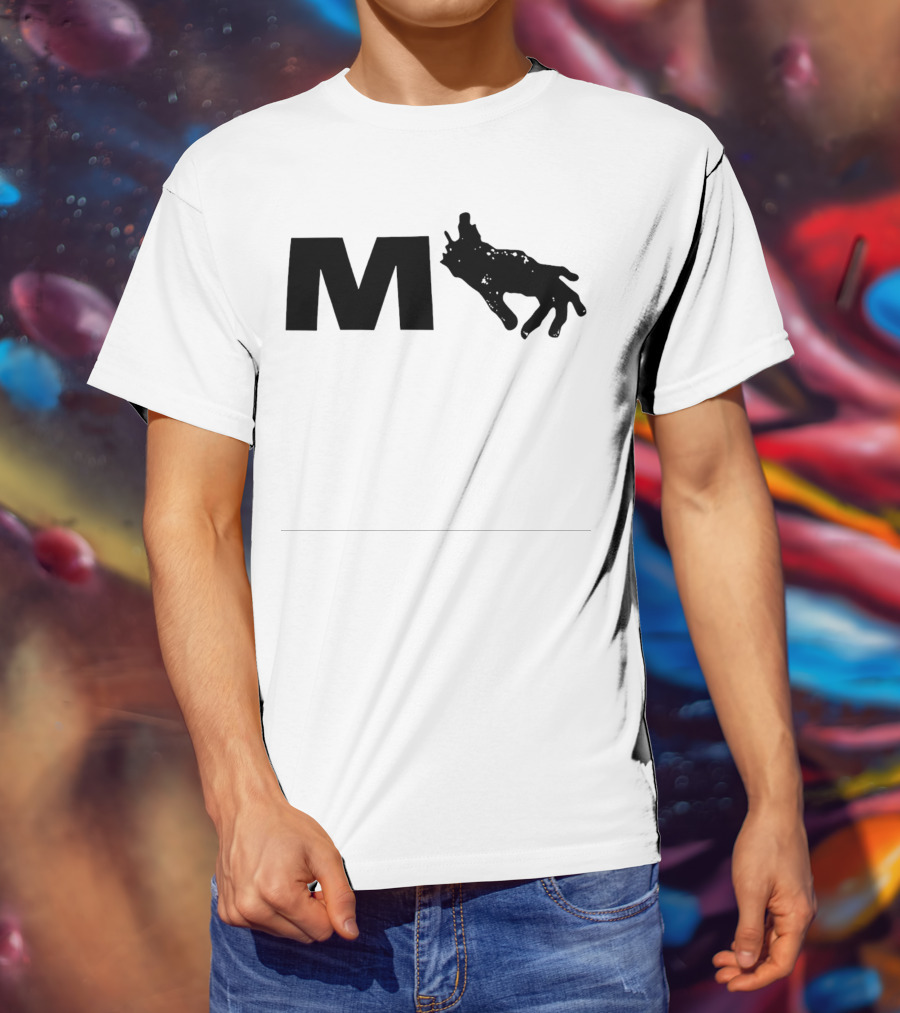 Monkeypaw Productions M With Hand Silhouette Jordan Peele T-Shirt