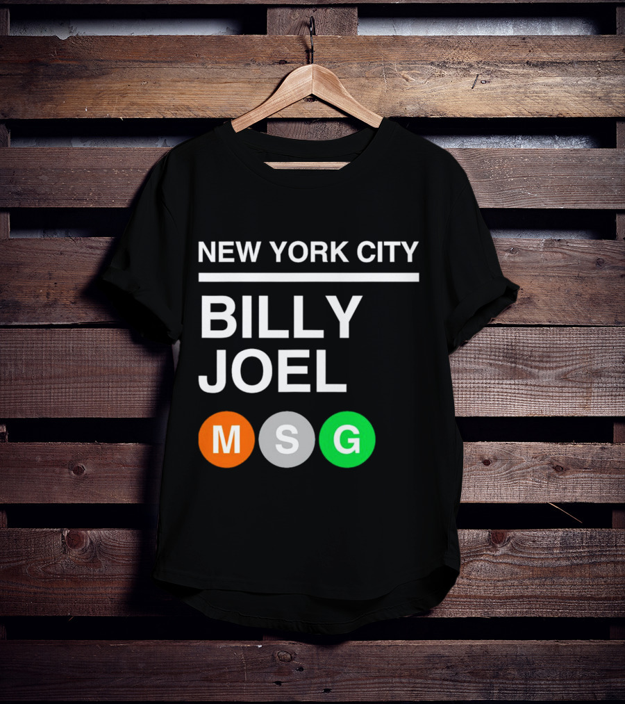NEW YORK CITY BILLY JOEL MSG Subway T-Shirt