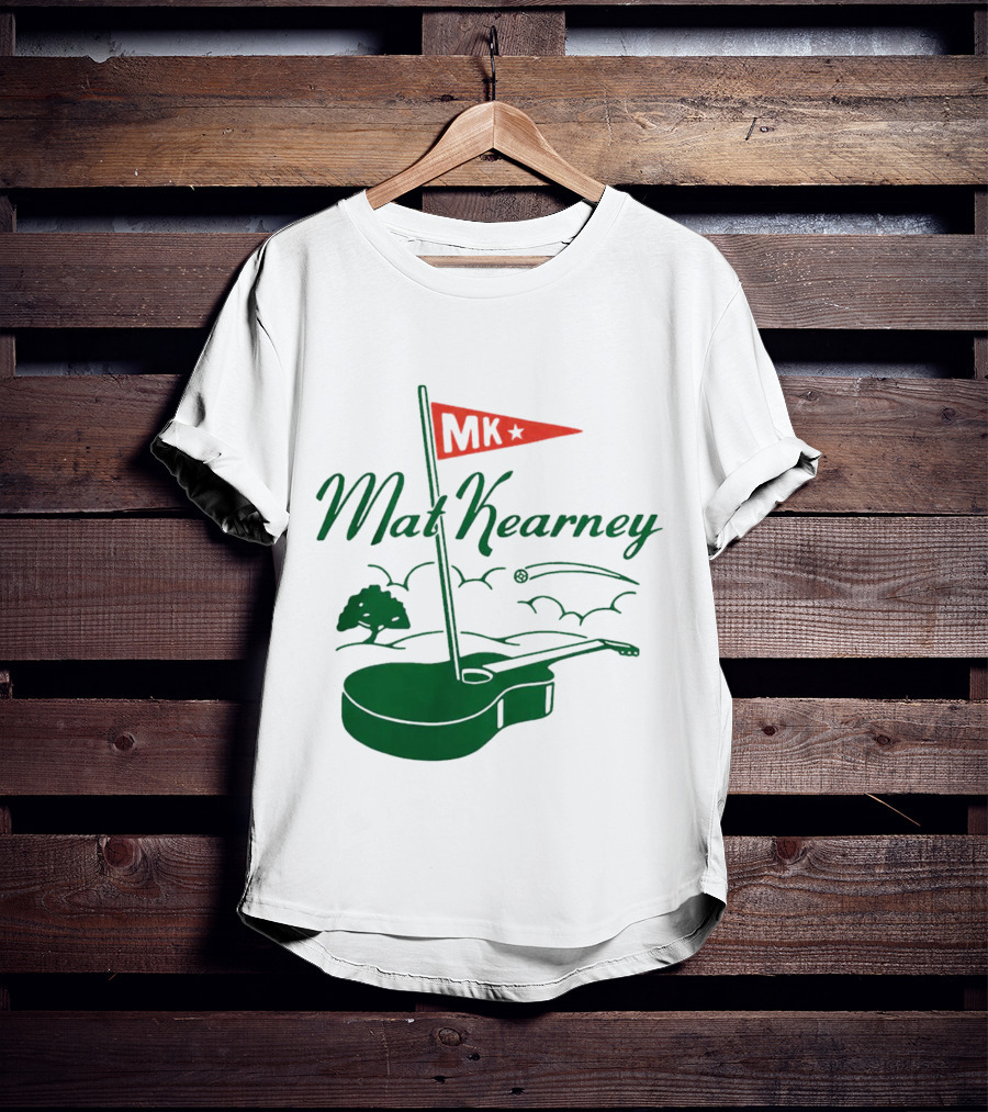 Mat Kearney MK Golf Guitar Flag T-Shirt