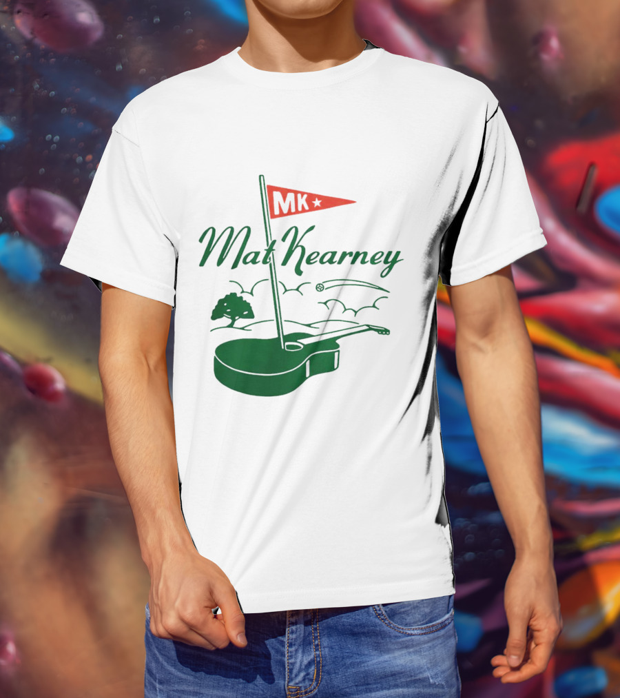 Mat Kearney MK Golf Guitar Flag T-Shirt