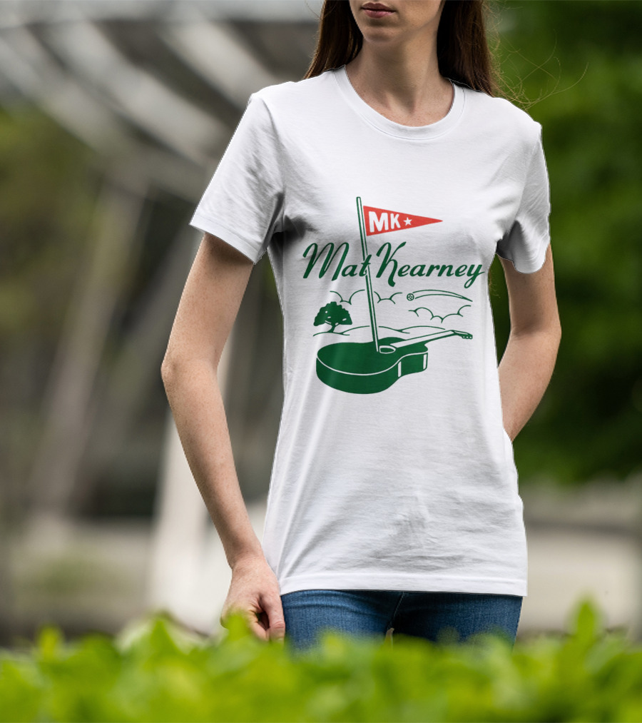 Mat Kearney MK Golf Guitar Flag T-Shirt