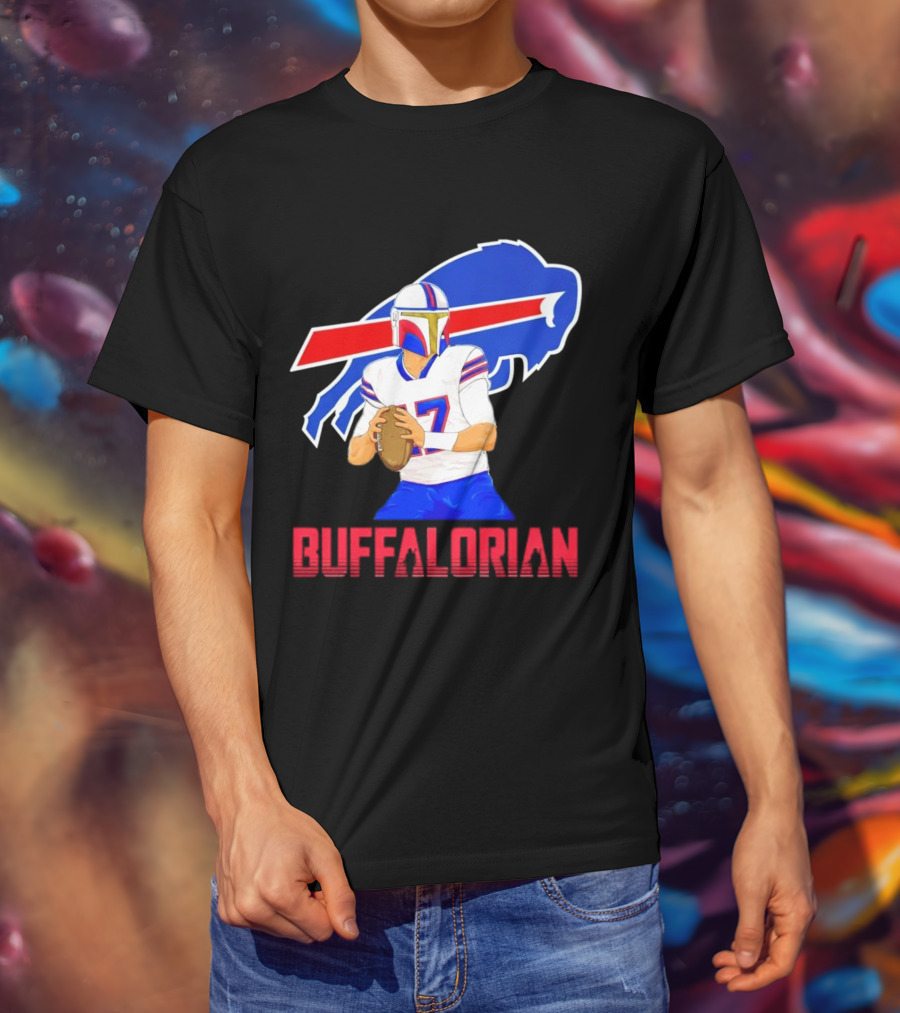 Bufflaorian Buffalo Bills Football Player With Buffalo T-Shirt