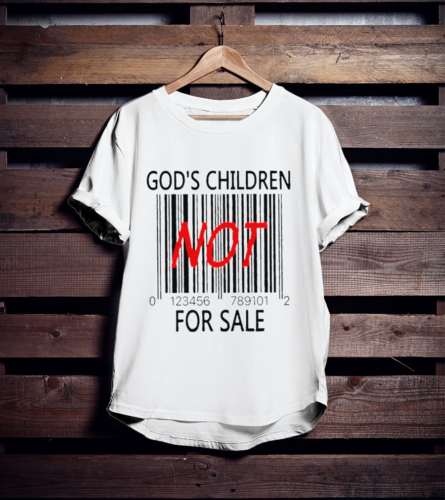 GOD'S CHILDREN NOT FOR SALE Barcode 01234567891012 T-Shirt