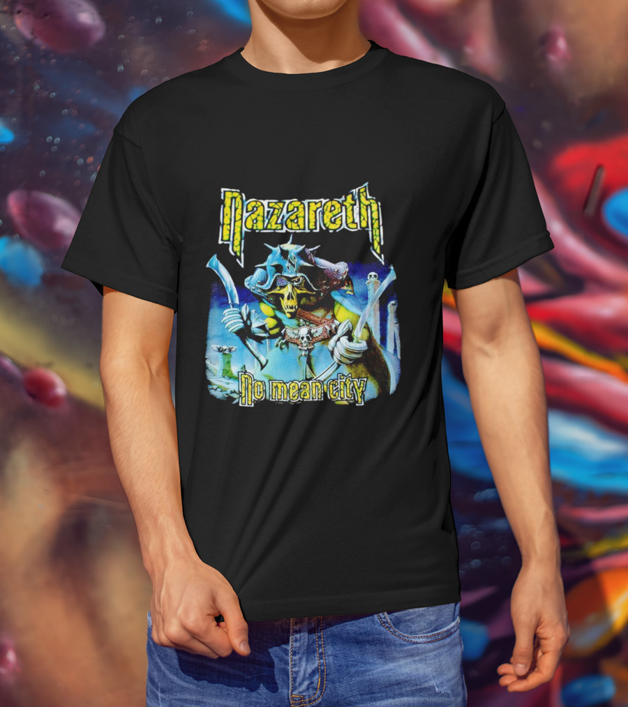 Nazareth No Mean City Skeleton Warrior T-Shirt