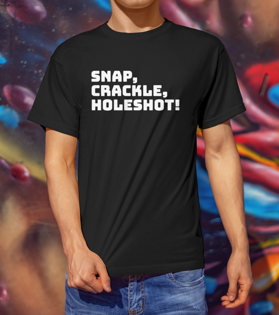 Snap Crackle Holeshot Vintage Racing Motocross Enthusiast T-Shirt