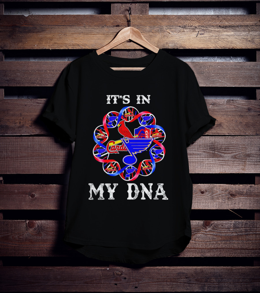 It's In My DNA St Louis City SC Cardinals Blues T-Shirt