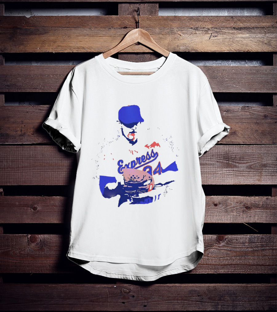 Round Rock Express Nolan Ryan 34 Bloody Lip T-Shirt