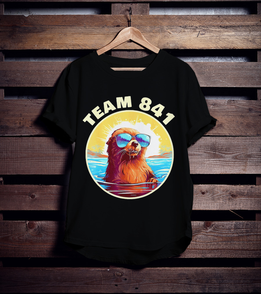 Team 841 Surfing Otter My Way California Sea Otter T-Shirt