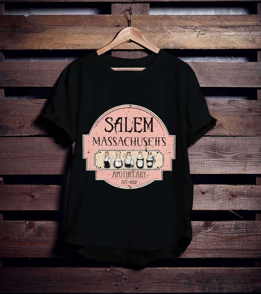 Salem Massachusetts Apothecary Est. 1692 Halloween T-Shirt