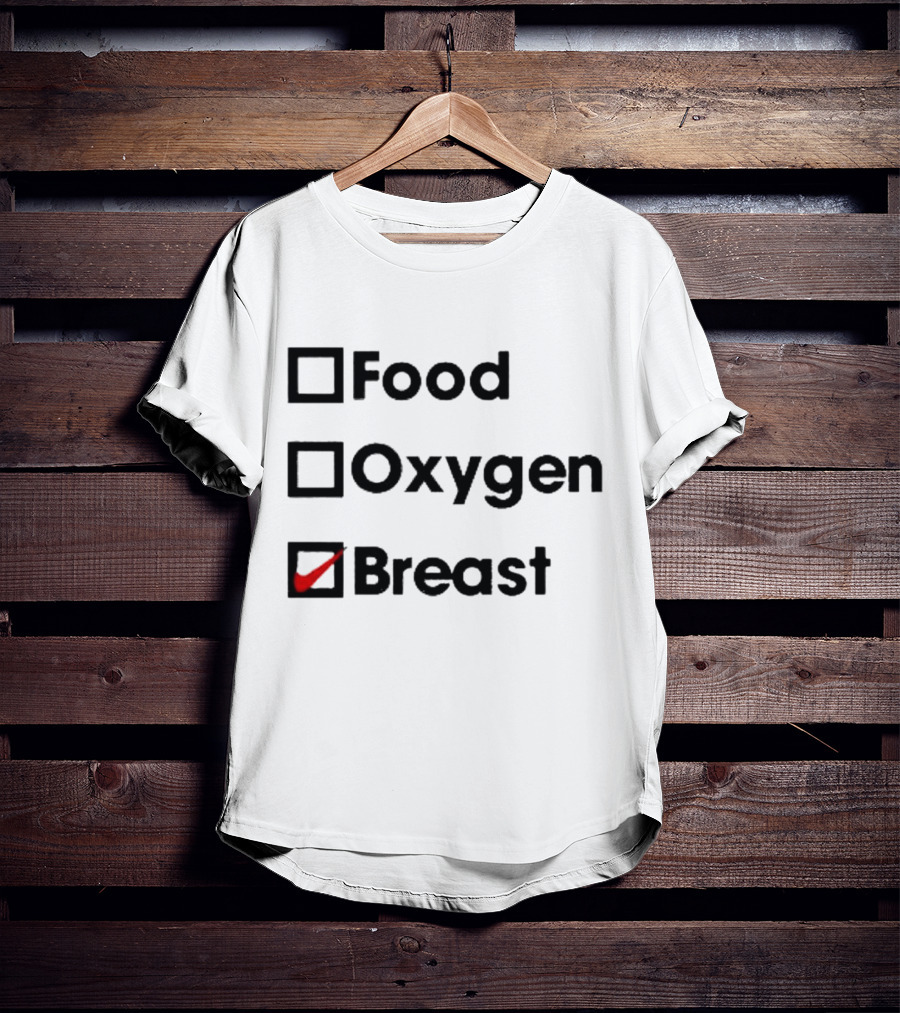 Food Oxygen Breast Checkmark T-Shirt