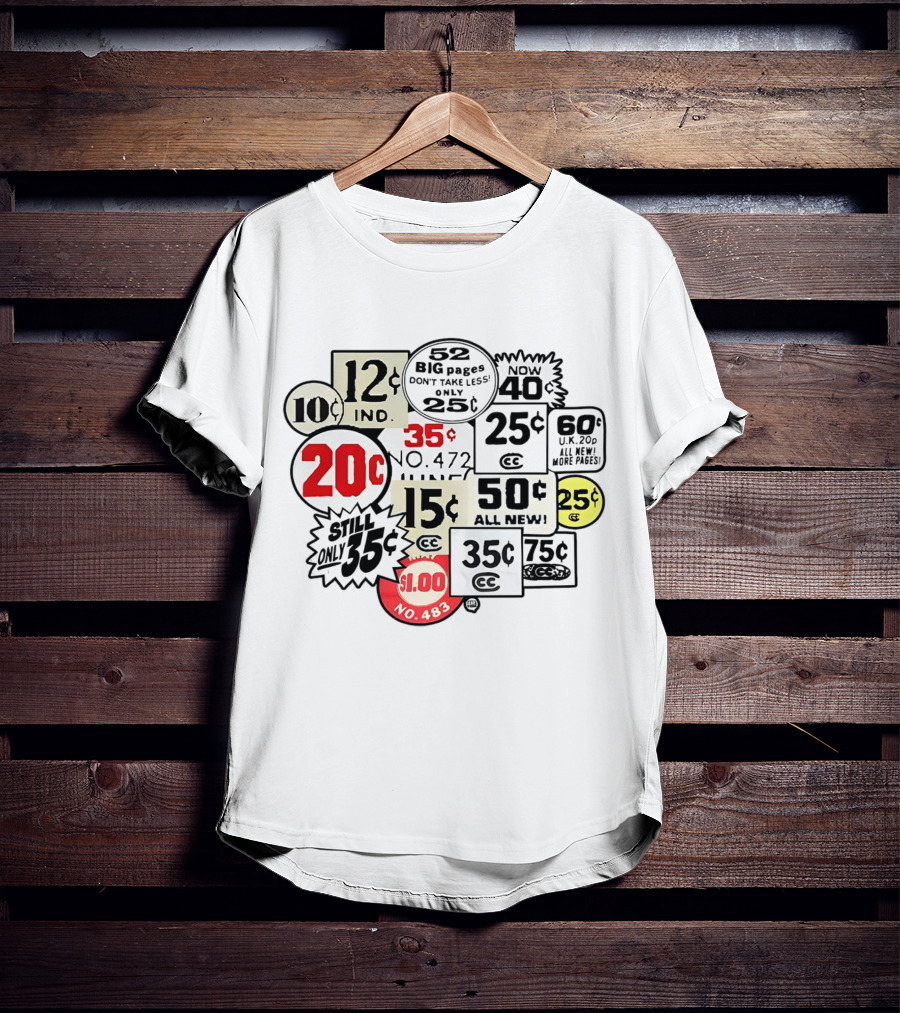Soundfx Comic Prices 10¢ 12¢ 15¢ 20¢ 25¢ 35¢ 50¢ $1.00 52 Big Pages Collection 60¢ 75¢ 40 New Pages T-Shirt
