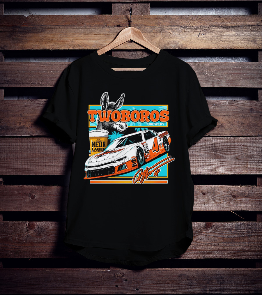Twoboros Brewery Neon Lager Racing Car 4 T-Shirt