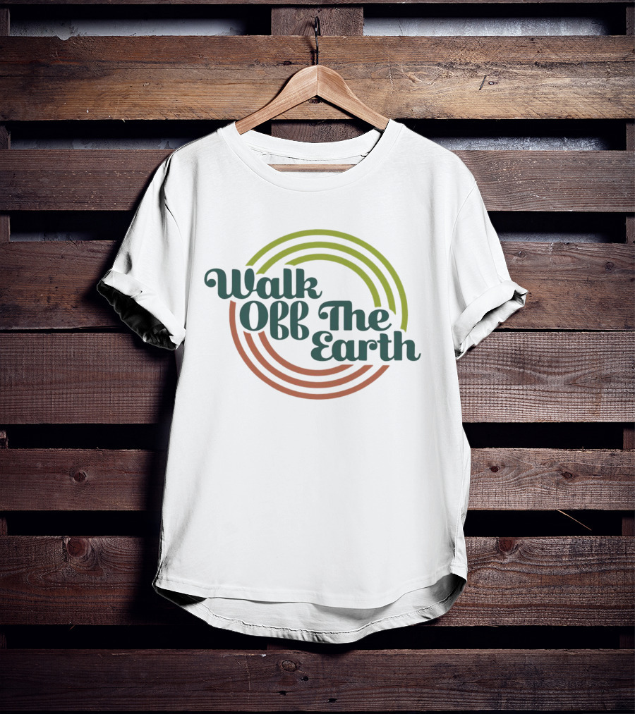 Walk Off The Earth Retro Circle Vintage Stripes T-Shirt