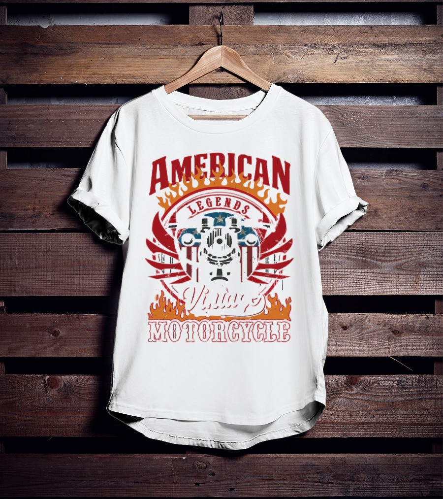 American Legends Vintage Motorcycle T-Shirt