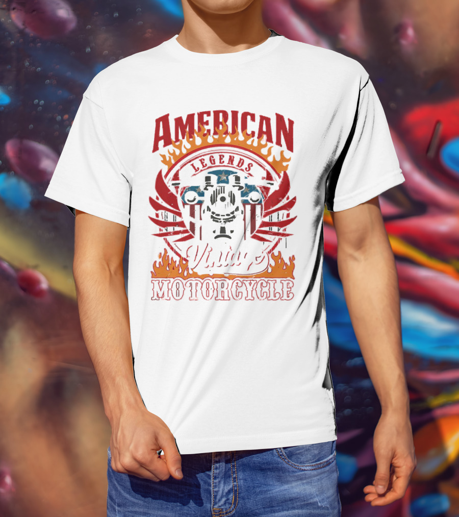 American Legends Vintage Motorcycle T-Shirt