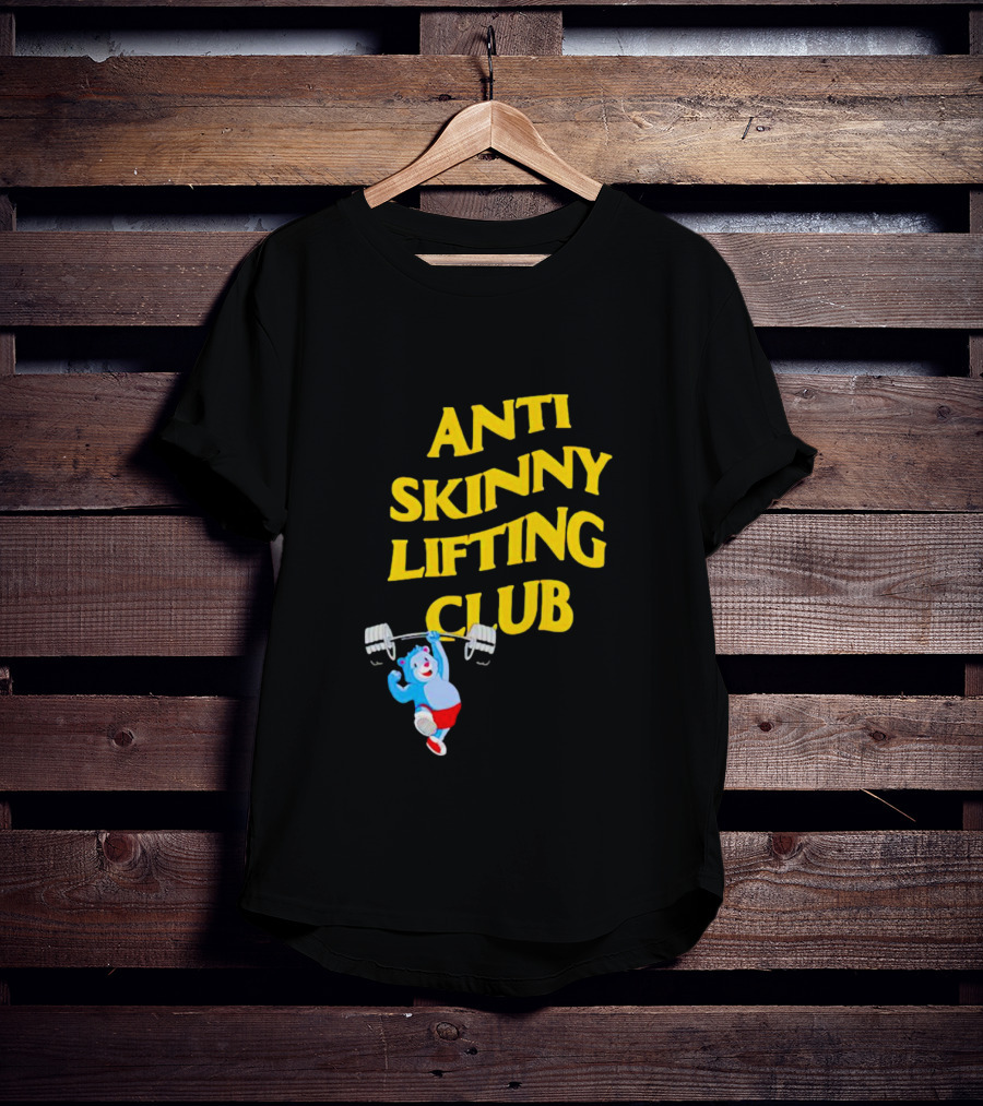 Anti-Skinny Lifting Club Bear Weightlifting T-Shirt