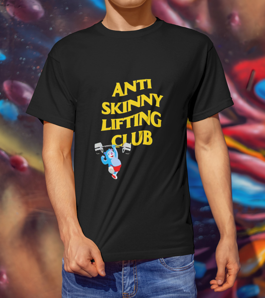Anti-Skinny Lifting Club Bear Weightlifting T-Shirt