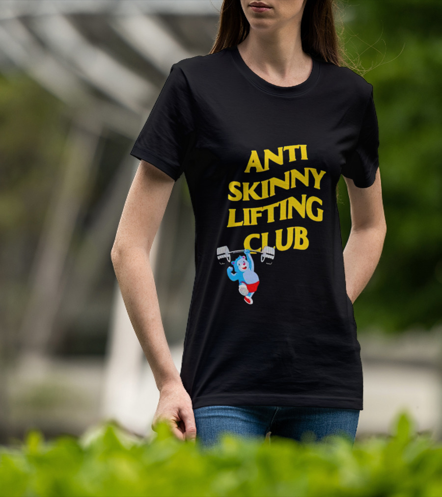 Anti-Skinny Lifting Club Bear Weightlifting T-Shirt