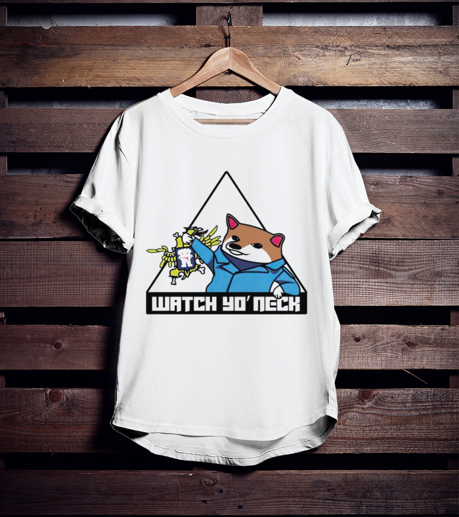 Watch Yo’ Neck Racoon Holding Chicken T-Shirt