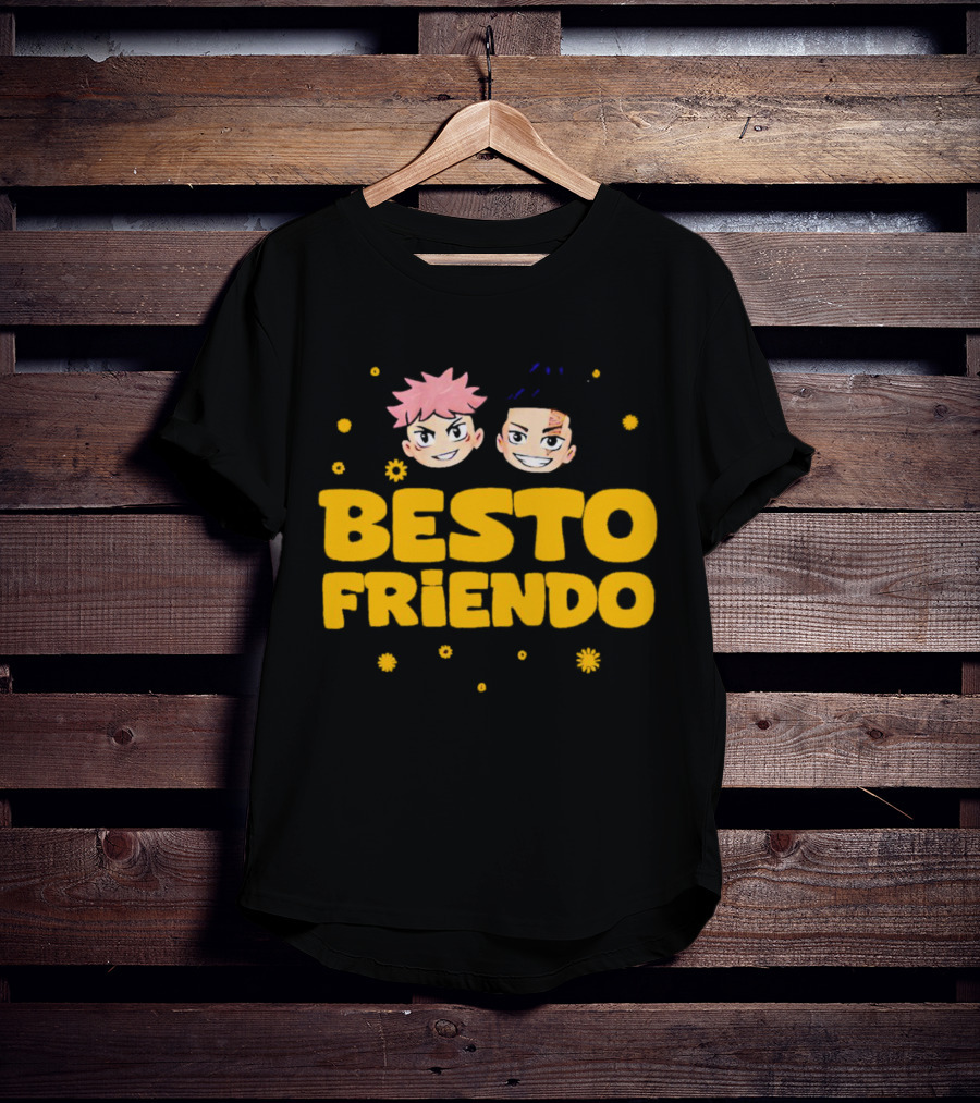 Besto Friendo Itadori Todo Jujutsu Kaisen Anime Characters Fun T-Shirt