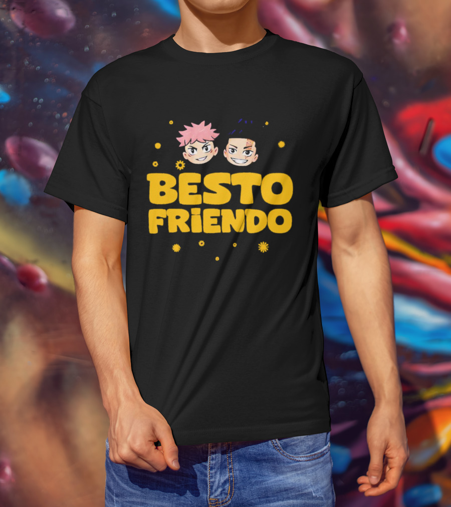 Besto Friendo Itadori Todo Jujutsu Kaisen Anime Characters Fun T-Shirt