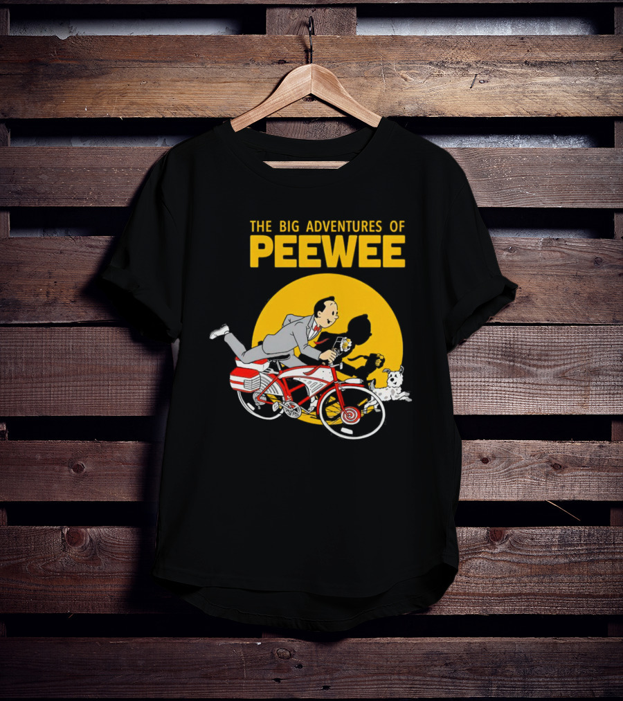 The Big Adventures Of Peewee Bicycle Run With Flower And Dog T-Shirt