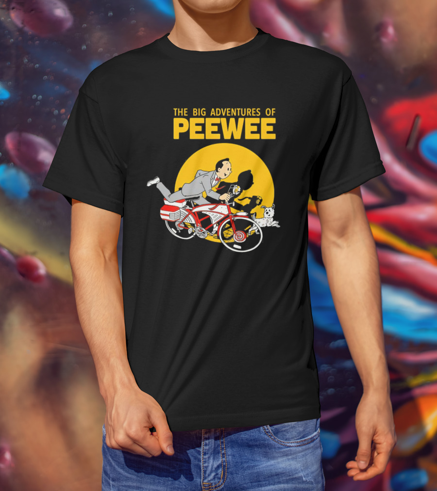 The Big Adventures Of Peewee Bicycle Run With Flower And Dog T-Shirt