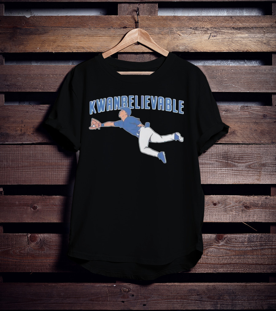 Cleveland Guardians Steven Kwan Kwan Believable Baseball Catch T-Shirt
