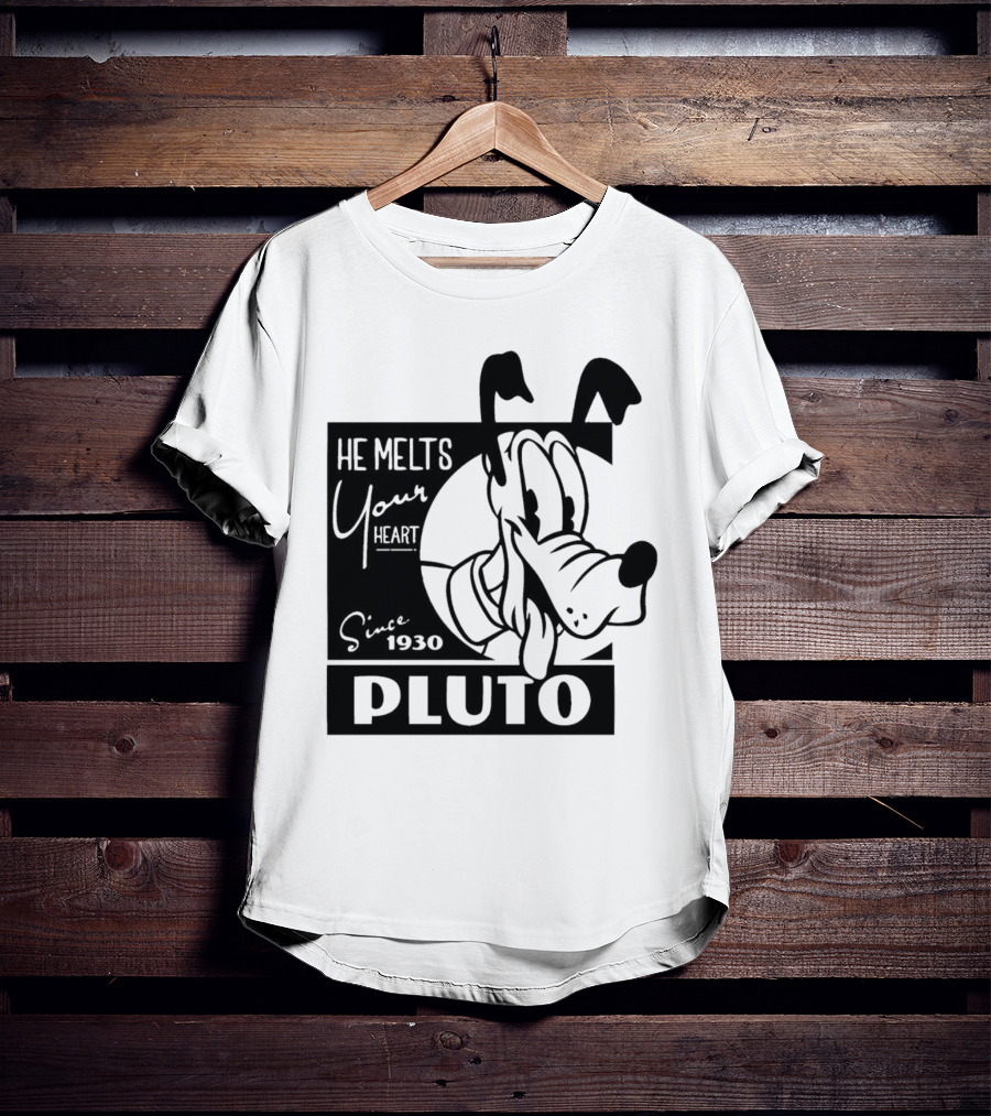 Pluto He Melts Your Heart Since 1930 T-Shirt