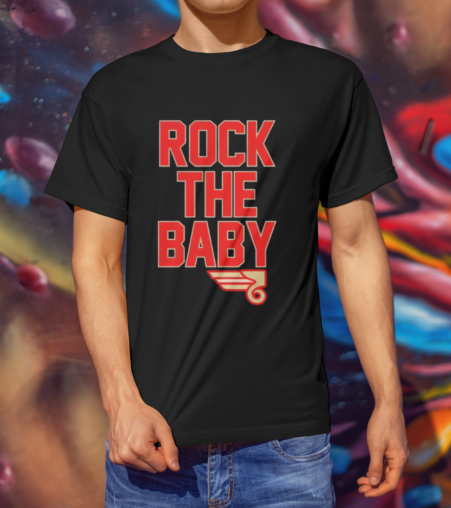 ROCK THE BABY Basketball Dunking T-Shirt