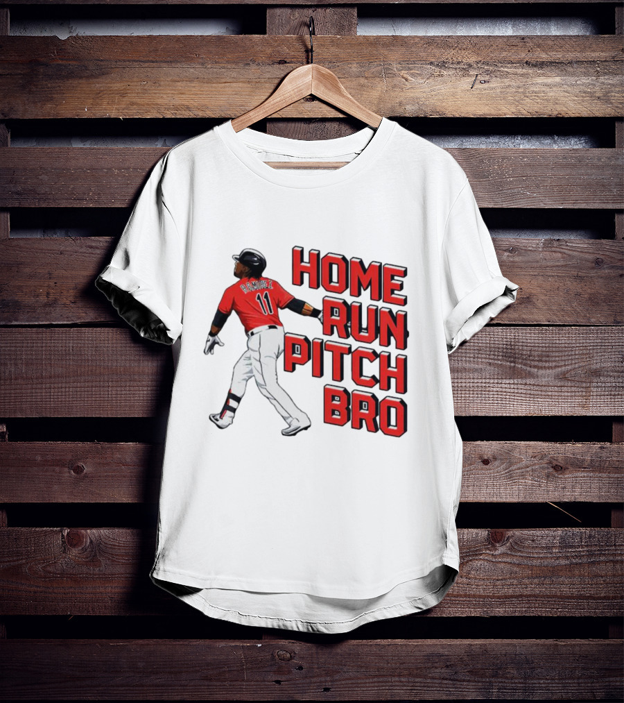 Jose Ramirez 11 Home Run Pitch Bro T-Shirt