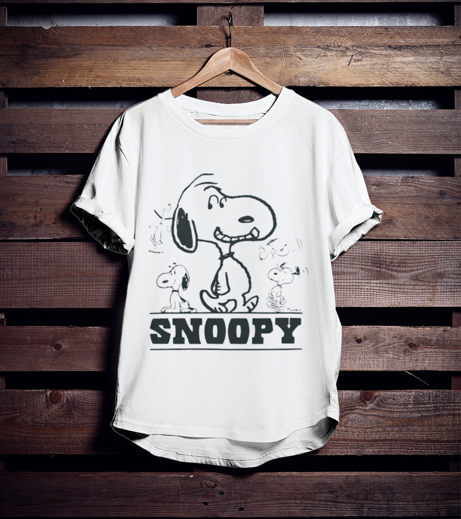 Peanuts Snoopy Sketch Montage T-Shirt