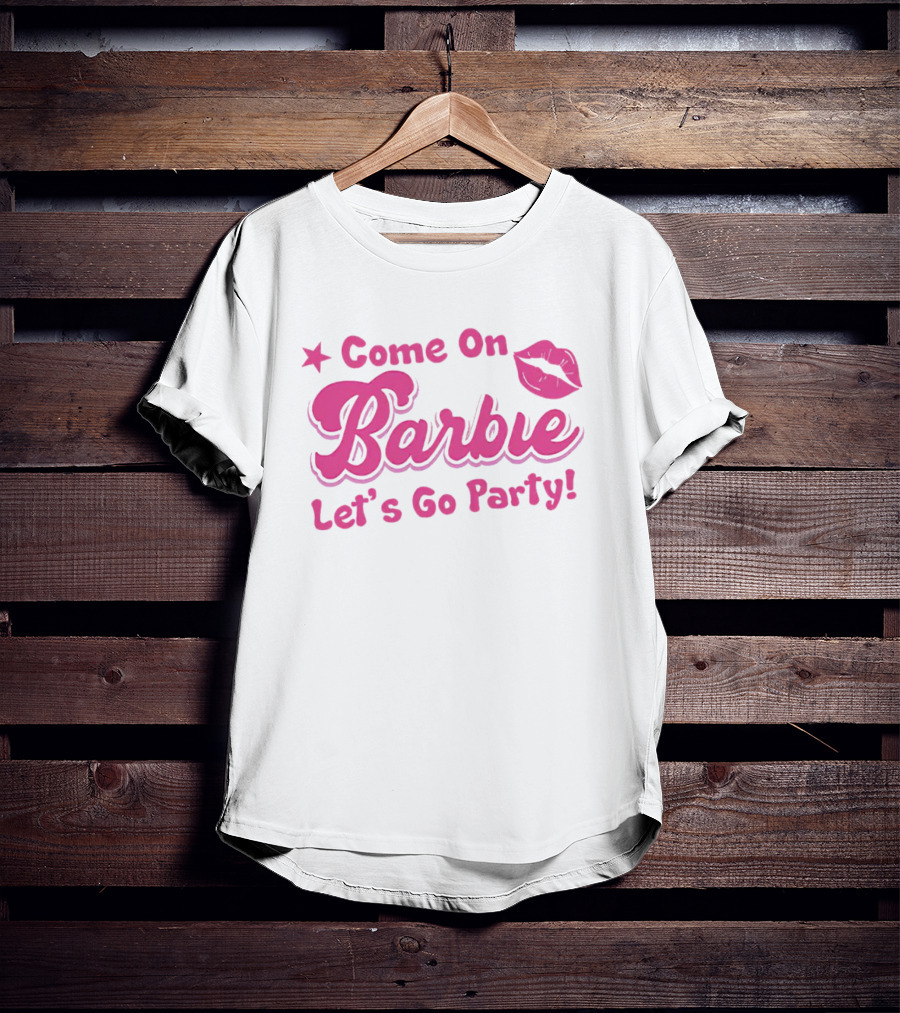 Come On Barbie Let's Go Party Lip T-Shirt