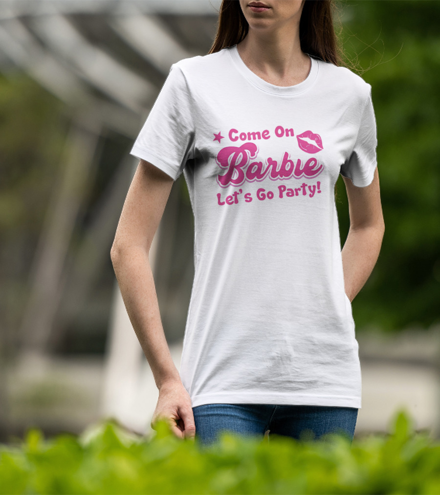 Come On Barbie Let's Go Party Lip T-Shirt