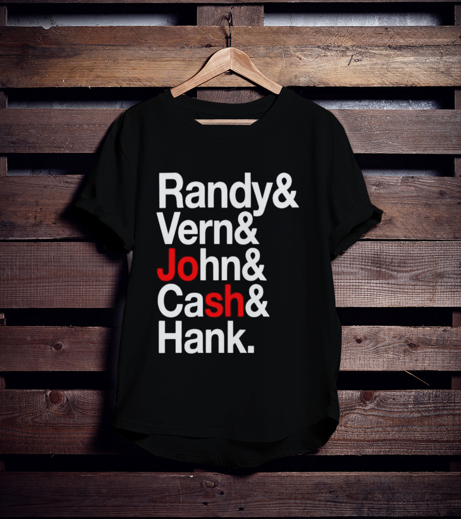 Randy Vern John Cash Hank Country Music Icons T-Shirt