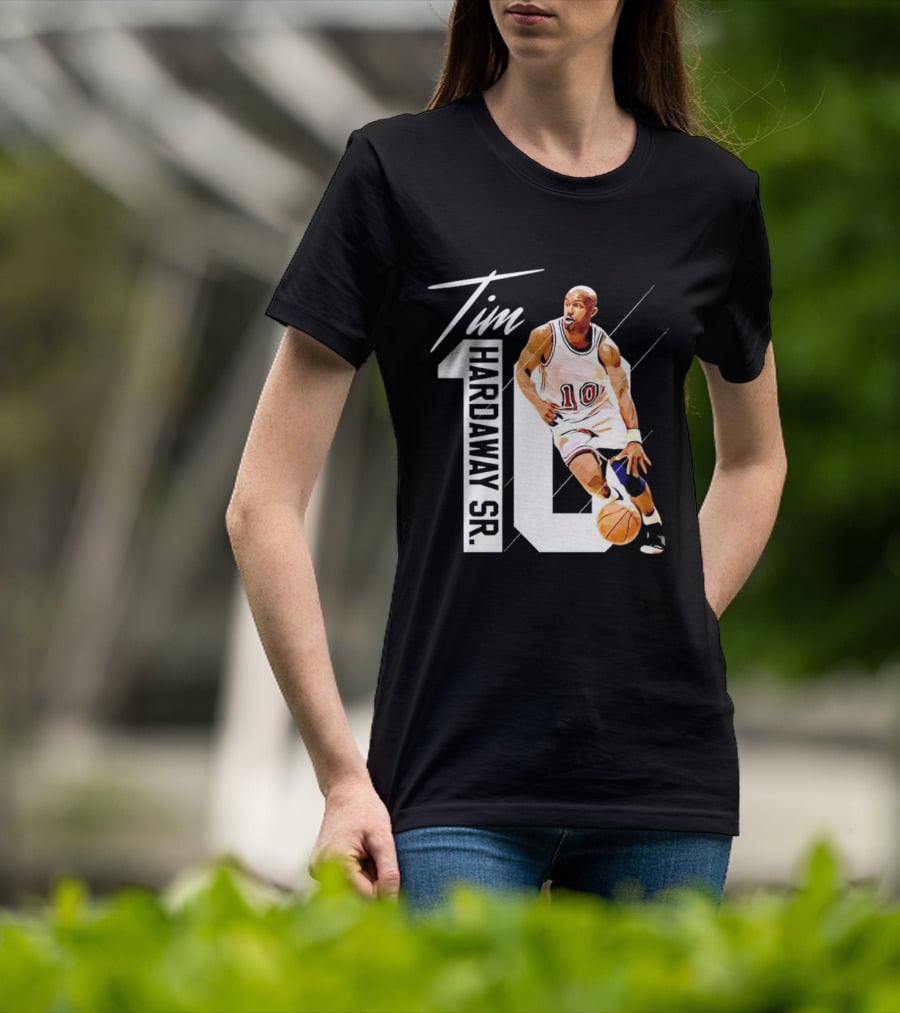 Tim Hardaway Sr. Basketball Number 10 Michigan Player T-Shirt