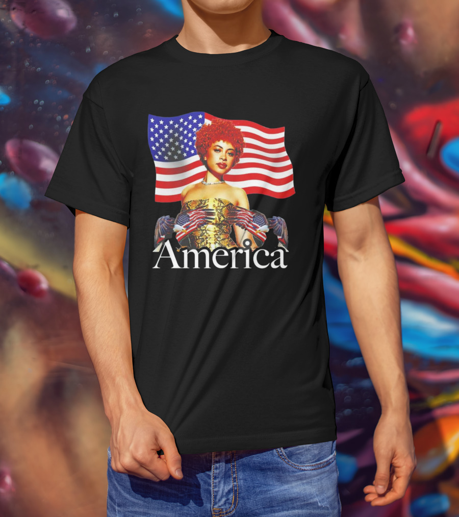 Ice Spice America United States Flag T-Shirt